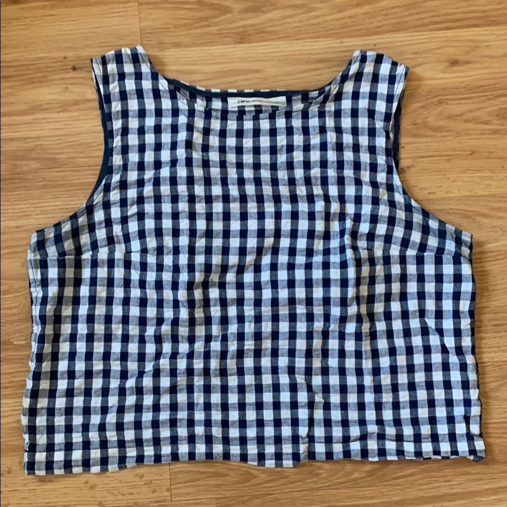 Two Days Off Gingham Tank